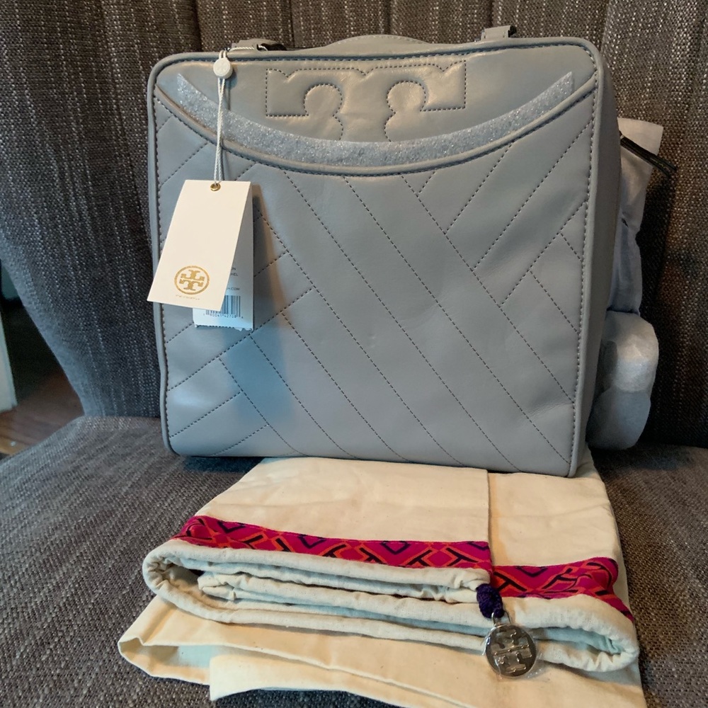 Tory Burch purse - Alexa Satchel in Concrete Grey